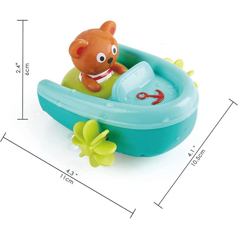 Hape - Tubing Pull-Back Boat Bath Toy Image 4