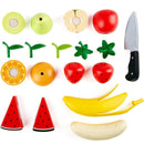 Hape - Wooden Healthy Cutting Play Fruits with Play Knife Image 6