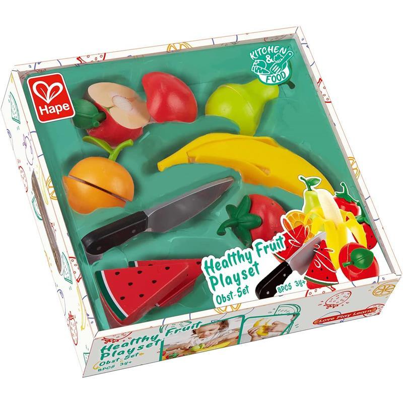 Hape - Wooden Healthy Cutting Play Fruits with Play Knife Image 7