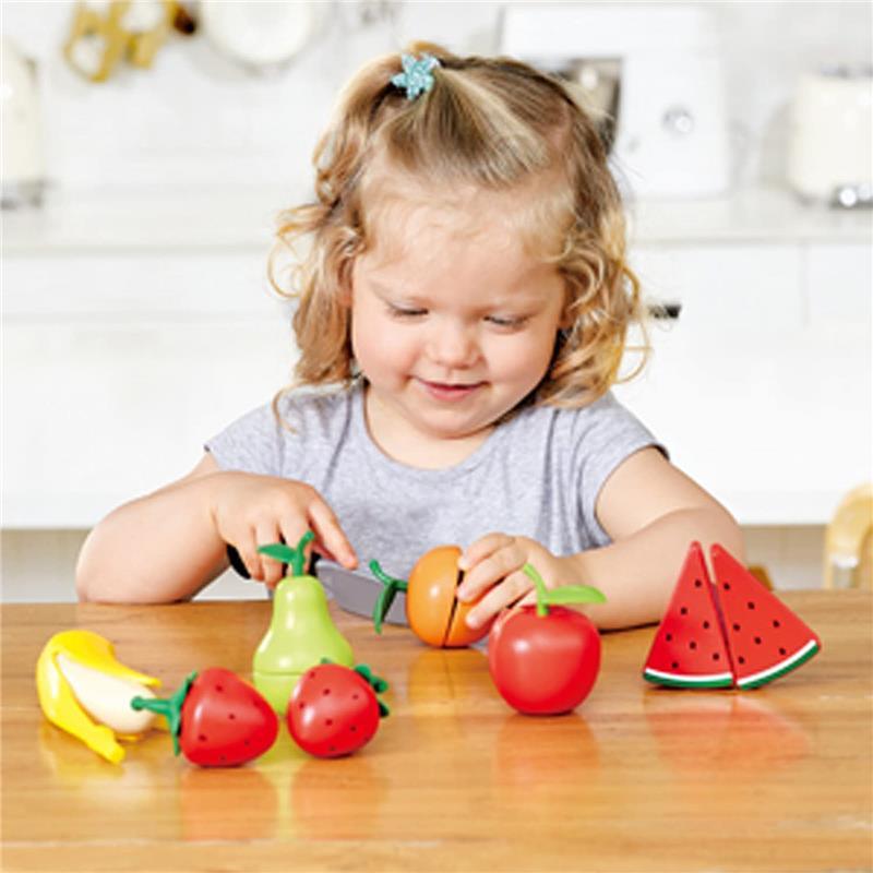 Hape - Wooden Healthy Cutting Play Fruits with Play Knife Image 3