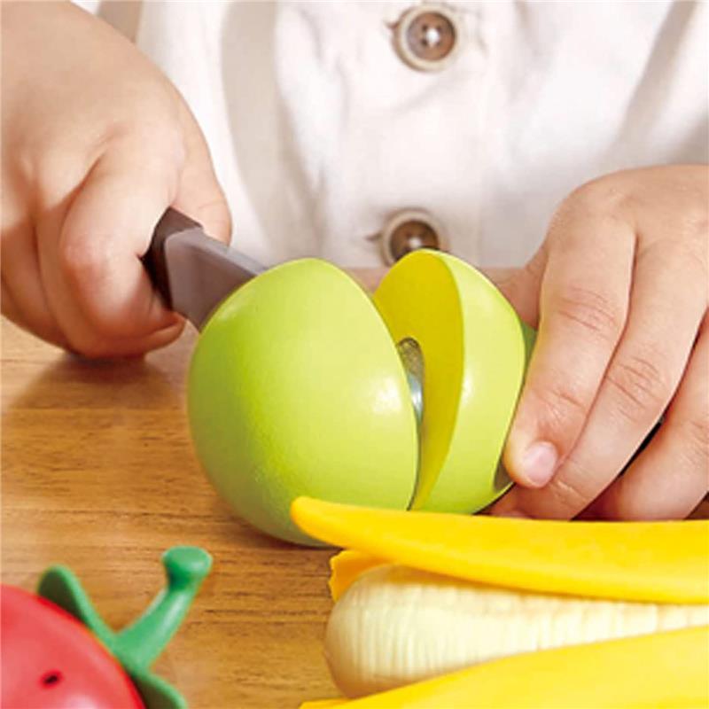 Hape - Wooden Healthy Cutting Play Fruits with Play Knife Image 4