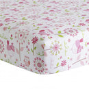 Happi by Dena Woodland Couture Forest Animals 3 Piece Crib Bedding Set - Pink/White Image 7