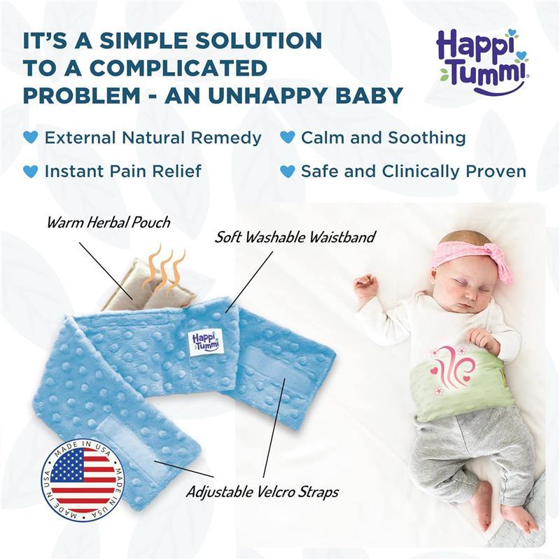 Happi Tummi - Blue Colic & Gas Relief Aromatherapy Wrap for Babies  Image 4
