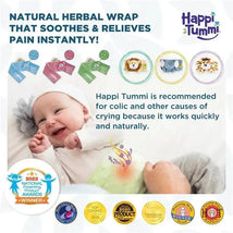 Happi Tummi - Pink Colic & Gas Relief Aromatherapy Wrap for Babies Image 2