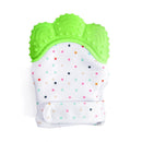 Happy Kids Silicone Teether Mitten Green Image 1