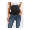 Hello Miz - Stretch Maternity Skinny Jeans with Elastic Band, Dark Denim Image 2