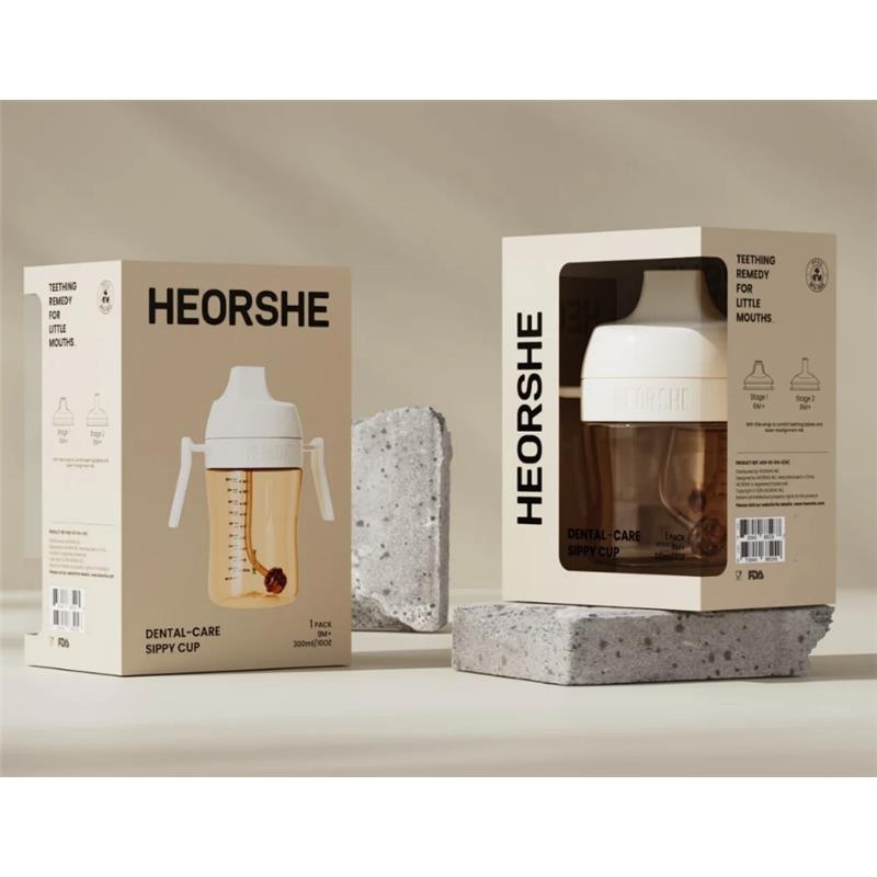 Heorshe - Dental-Care Sippy Cup - 10Oz/300M (9M+), White Image 5