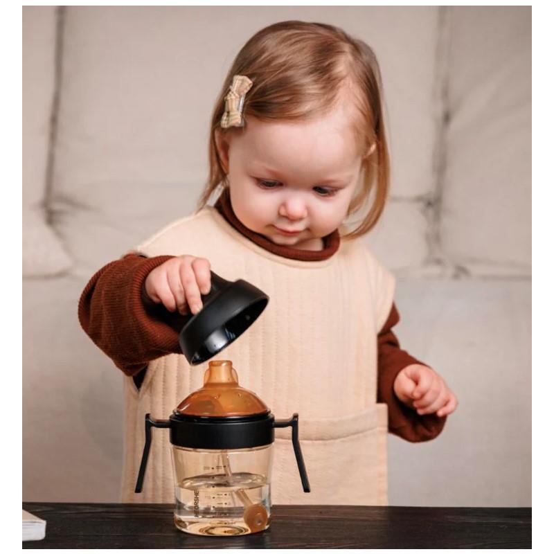Heorshe - Dental-Care Sippy Cup - 7Oz/210Ml (6M+), Black Image 3
