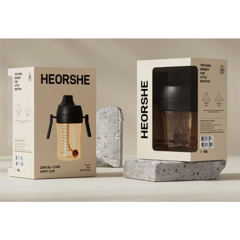 Heorshe - Dental-Care Sippy Cup - 7Oz/210Ml, Black Image 2