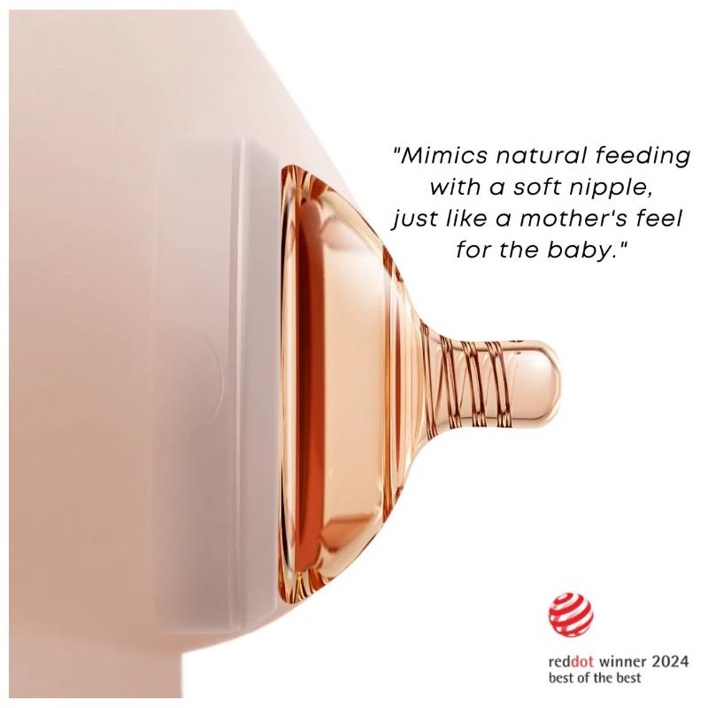 Heorshe - Uitra Wide Neck Baby Bottle - 8Oz/240Ml, White Image 4