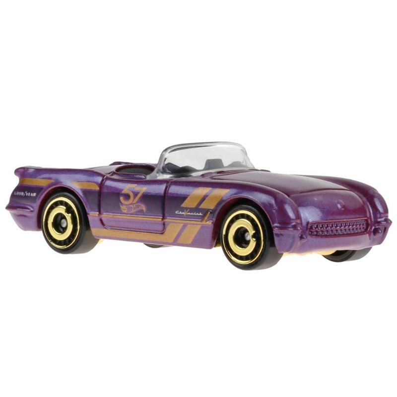 corvette baby stroller Hot Wheels 57Th Anniversary Purple And Gold Series, '55 Chevroltte Corvette