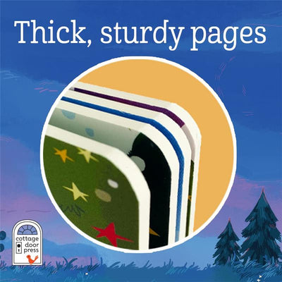 Thick, sturdy pages of the Grandma & Me Finger Puppet Book, featuring colorful edges and playful designs.