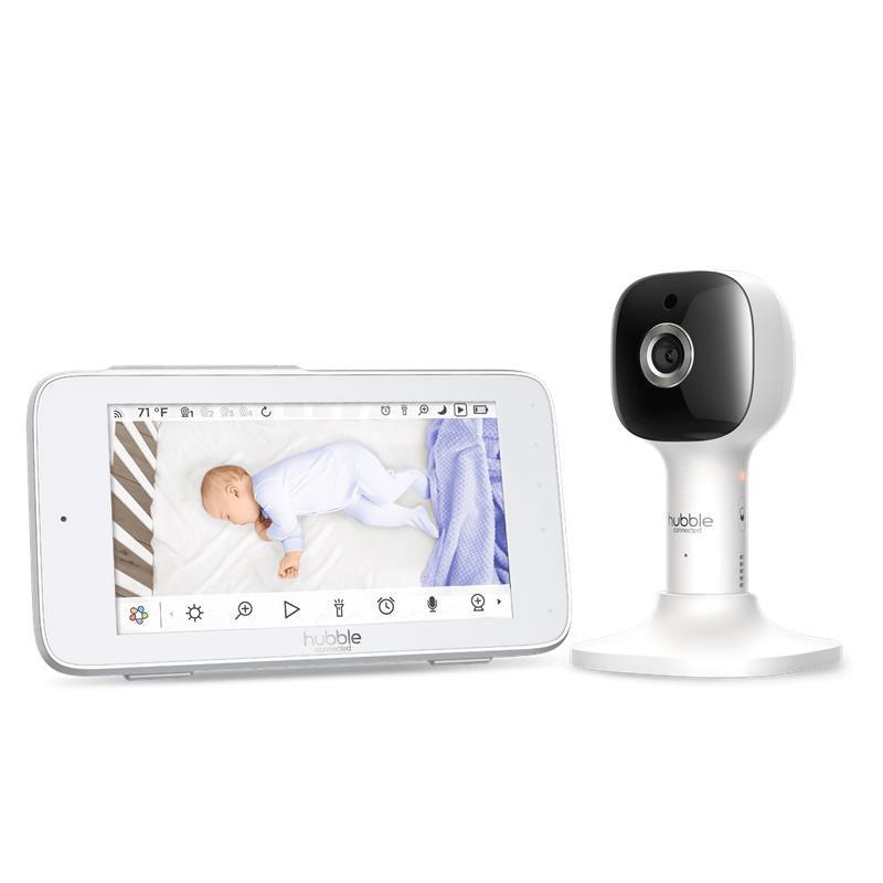 Hubble - Wi-Fi Nursery Pal Crib Edition 5 Smart Hd Baby Monitor With Touch Screen Viewer & Crib Mount Camera Image 2