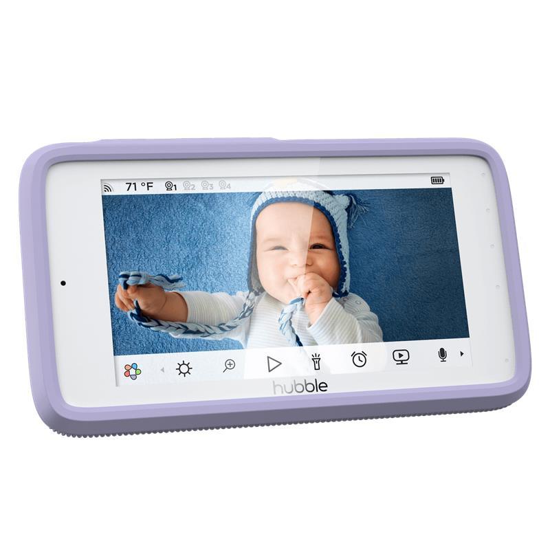 Hubble - Wi-Fi Nursery Pal Crib Edition 5 Smart Hd Baby Monitor With Touch Screen Viewer & Crib Mount Camera Image 3