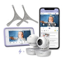 Hubble - Nursery Pal Deluxe Twin 5 Smart Hd Baby Monitor With Touch Screen Viewer & Portable Twin Cameras Image 1