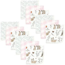 Hudson Baby - 12Pk Enchanted Forest Baby Cotton Muslin Washcloths Image 1