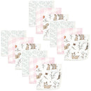 Hudson Baby - 12Pk Enchanted Forest Baby Cotton Muslin Washcloths Image 1