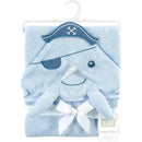 Hudson Baby - Narwhal Baby Boy Cotton Animal Face Hooded Towel Image 3