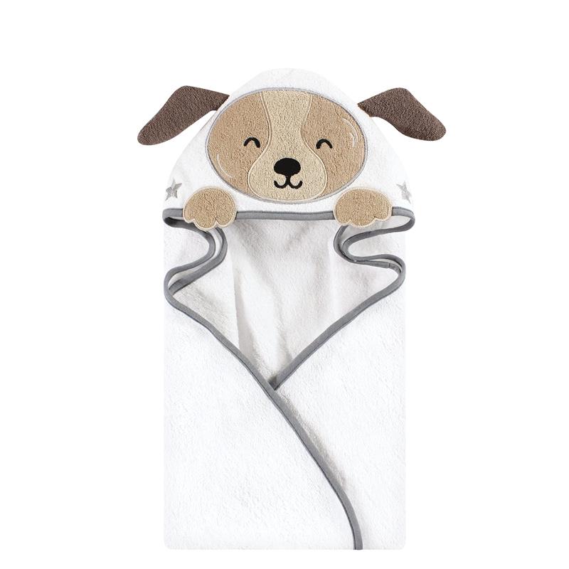 Hudson Baby - Unisex Baby Cotton Animal Face Hooded Towel, Astronaut Dog, One Size Image 1