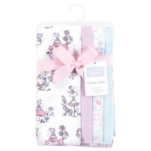 Hudson Baby Unisex Baby Cotton Flannel Burp Cloths, Garden Fairies, One Size Image 2