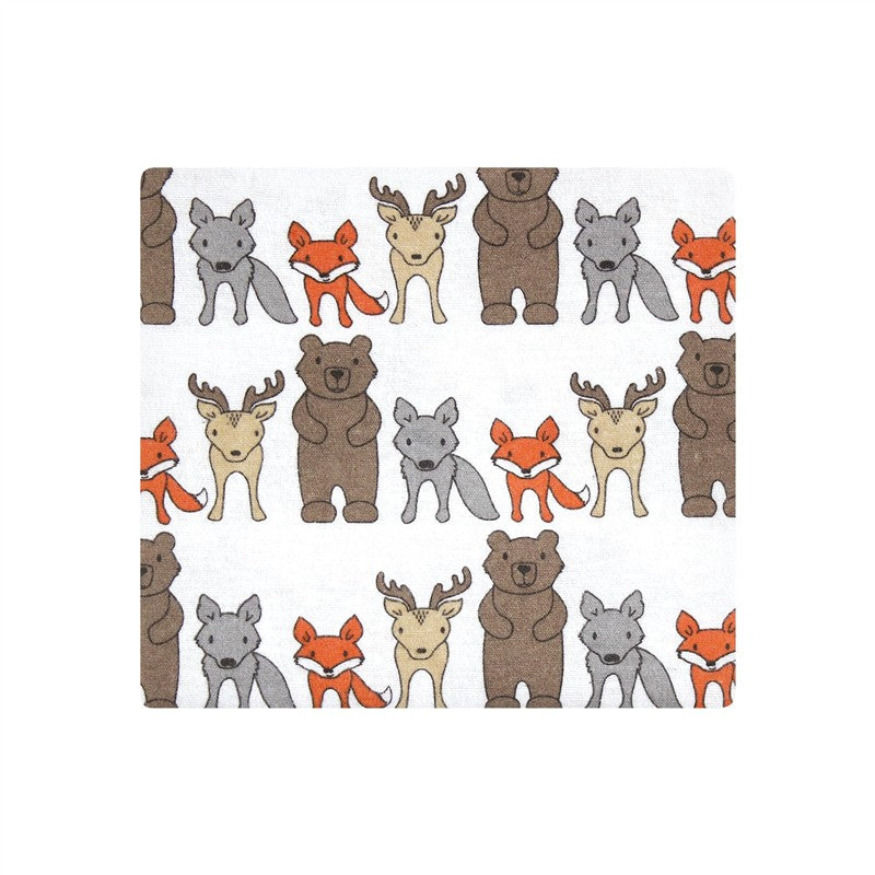 Hudson Baby Unisex Baby Cotton Flannel Receiving Blankets, Wild Forest, One Size Image 3