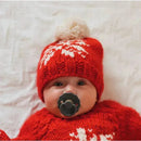 Huggalugs - Snowflake Red Beanie Hat For Baby & Kids Image 1