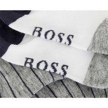 Hugo Boss - 2 Pack Socks, White/Grey, Size 17 Image 2