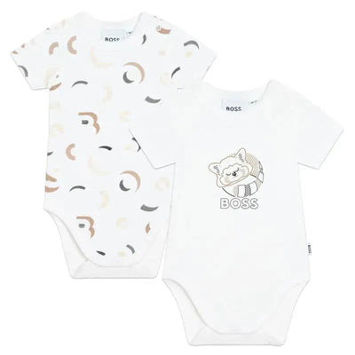 Hugo Boss Baby - 2Pk Baby Onesies, White Image 1