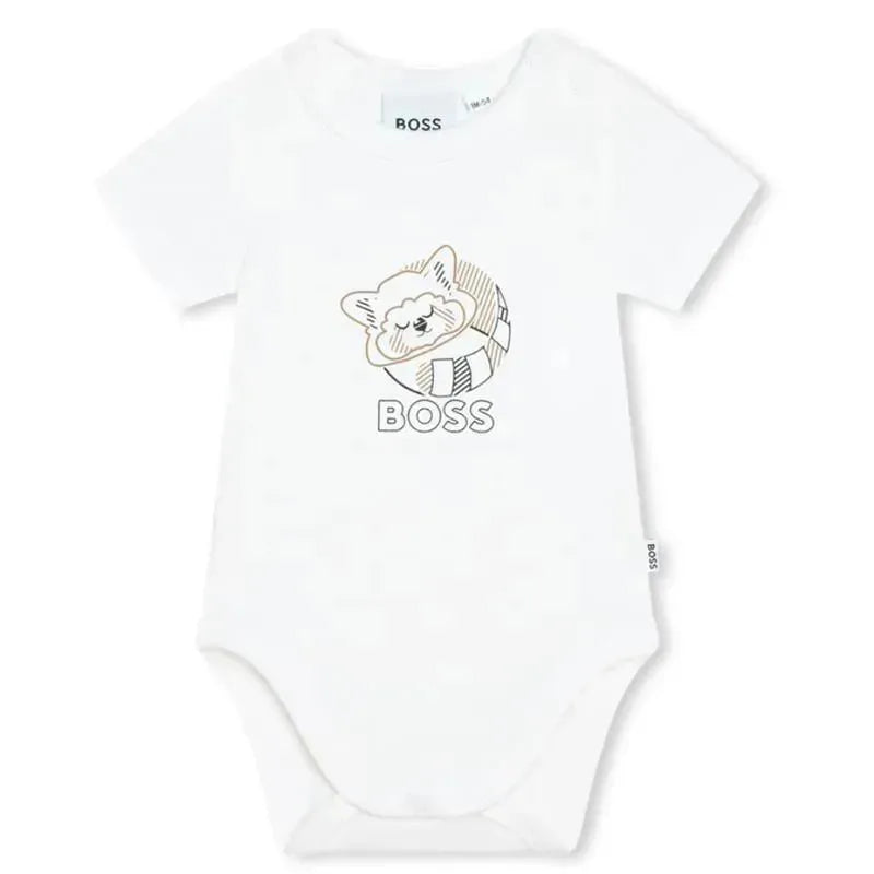 Hugo Boss Baby - 2Pk Baby Onesies, White Image 3
