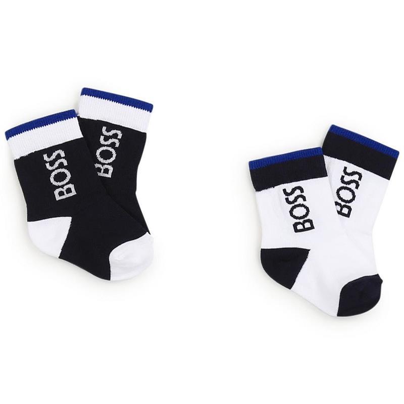 Hugo Boss Baby - 2Pk Boy Socks, Navy  Image 1