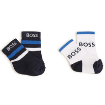 Hugo Boss Baby - 2Pk Boys Socks, Black Image 1