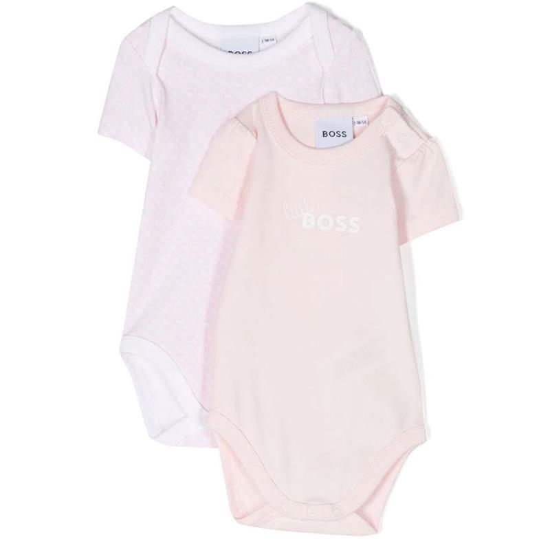 Hugo Boss Baby - 2Pk Girl Bodysuit Set, Pink Pale Image 1