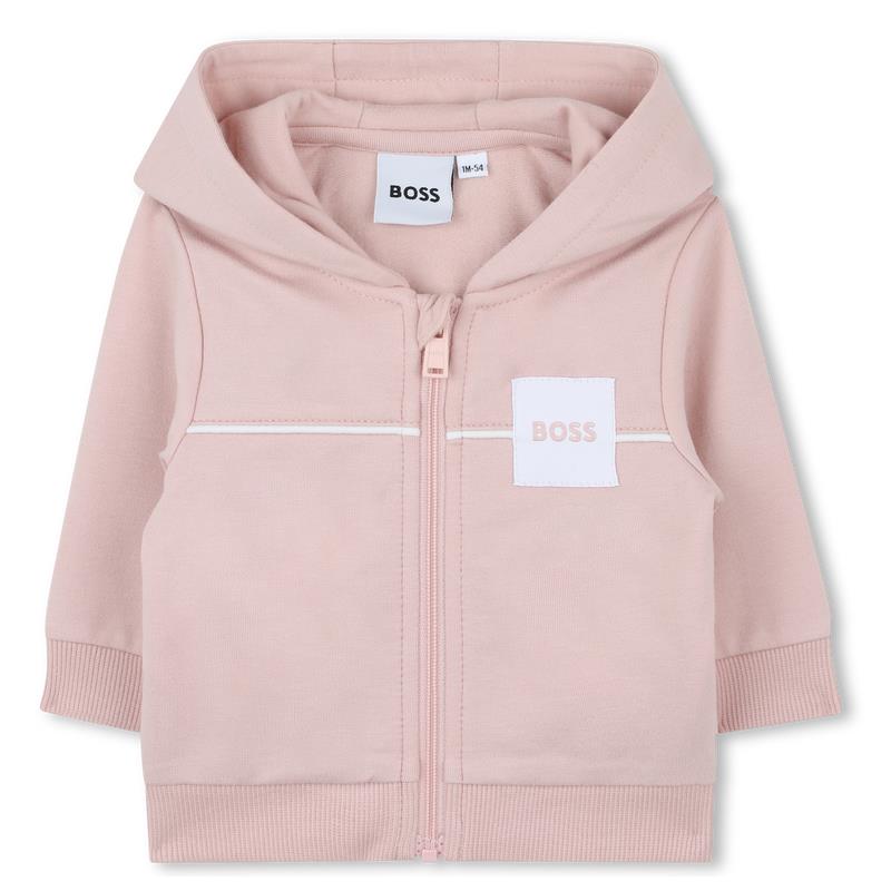 Hugo Boss Baby - 3Pk Girl Tracksuit & Tee Set, Pink Pale Image 3