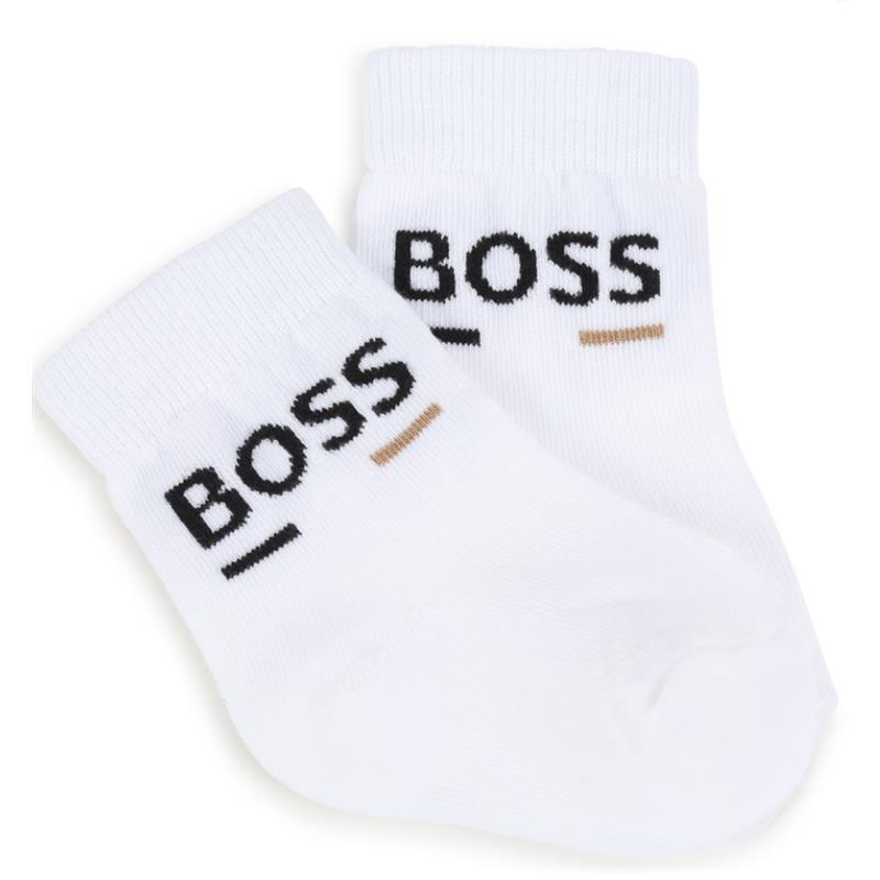 Hugo Boss Baby - 3Pk Socks Set White, Black & Beige  Image 2