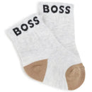 Hugo Boss Baby - 3Pk Socks Set White, Black & Beige Image 4