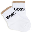 Hugo Boss Baby - 3Pk Socks White & Beige Image 3
