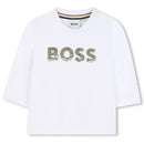 Hugo Boss Baby - Baby Neutral Long Sleeve T-Shirt, White Image 1