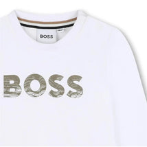 Hugo Boss Baby - Baby Neutral Long Sleeve T-Shirt, White Image 2