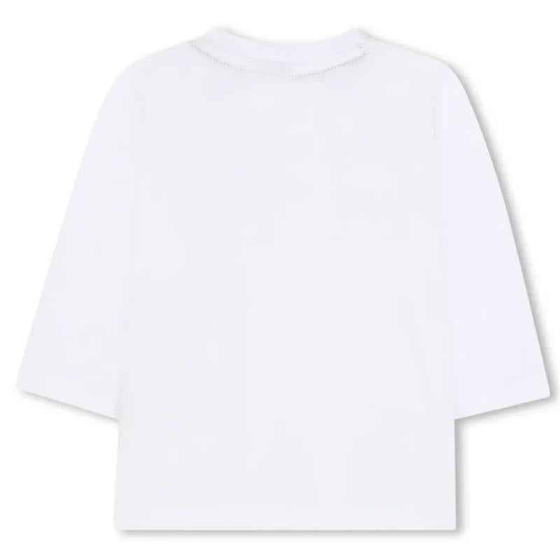 Hugo Boss Baby - Baby Neutral Long Sleeve T-Shirt, White Image 3