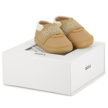Hugo Boss Baby - Baby Neutral Slippers Sneaker, Beige Image 1