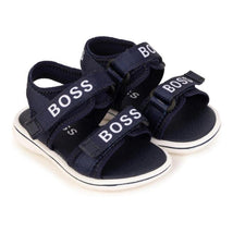 Hugo Boss Baby - Boy Bi-Color Sandals, Navy Image 1