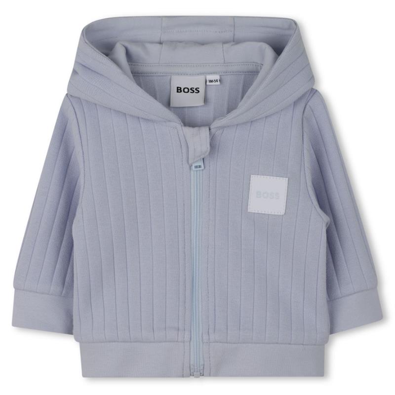 Hugo Boss Baby - Boy Cardigan, Trousers & T-Shirt Set, Pale Blue Image 2