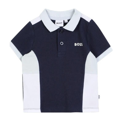 Hugo Boss Baby - Boy Colorblock Polo Navy Image 1