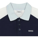 Hugo Boss Baby - Boy Colorblock Short Sleeve Polo Navy Image 4