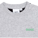 Hugo Boss - Baby Boy Cotton Jersey Short Sleeves T-Shirt, Grey Image 3