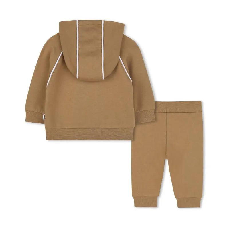 Hugo Boss Baby - Boy Cotton Track Suit, Beige Image 2