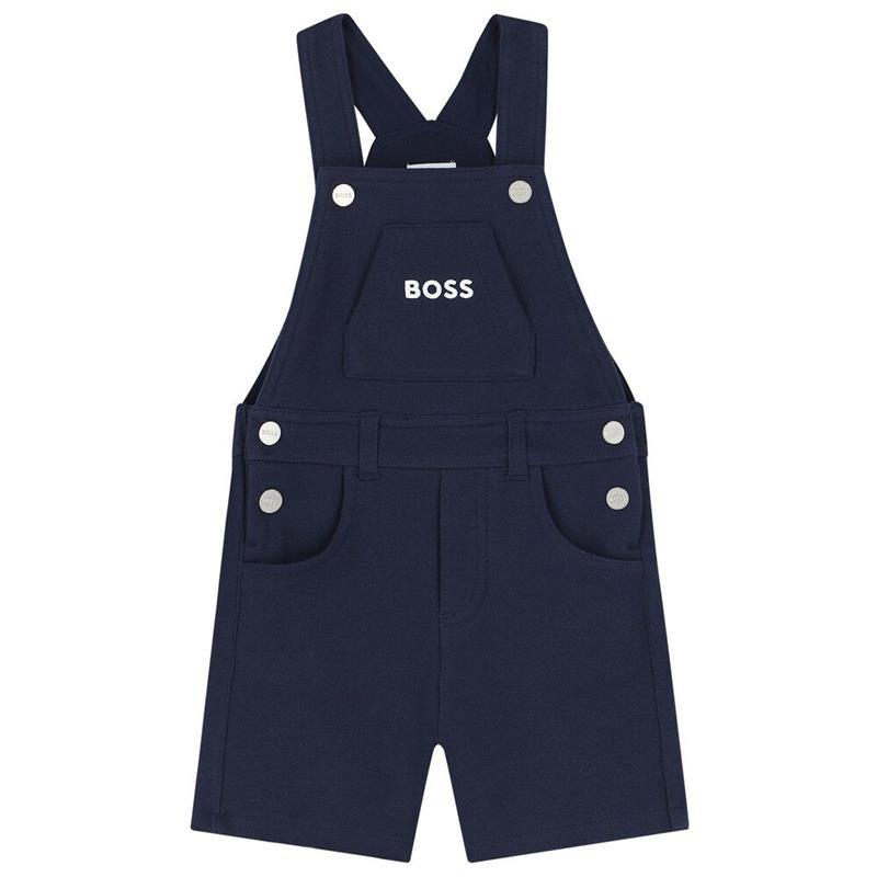 Hugo Boss Baby - Boy Dungarees & T-Shirt, Navy And White Image 2