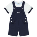 Hugo Boss Baby - Boy Dungarees & T-Shirt, Navy And White Image 5