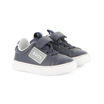 Hugo Boss Baby - Boy Elastic Lace Sneakers With Velcro Image 1