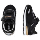 Hugo Boss Baby - Boy Leather Sneakers, Black Image 4